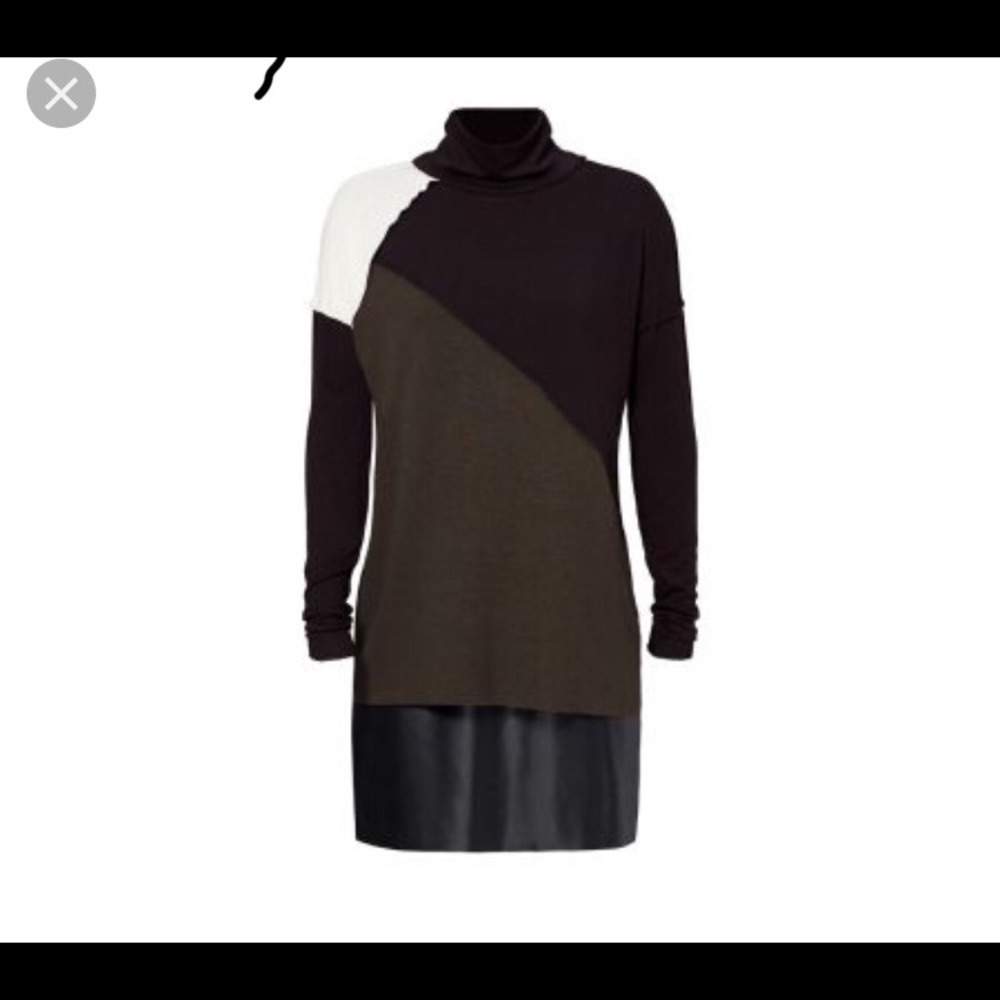 Bailey44 layered turtleneck mini dress